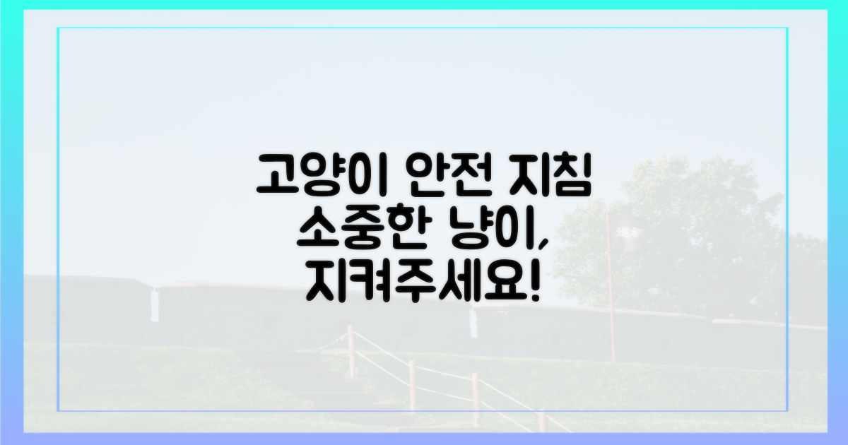 당신의 고양이를 지켜주세요