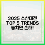 2025 수산대전: 트렌드 5가지와 함께!