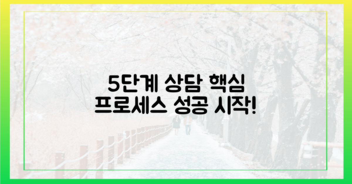 5단계 상담 절차