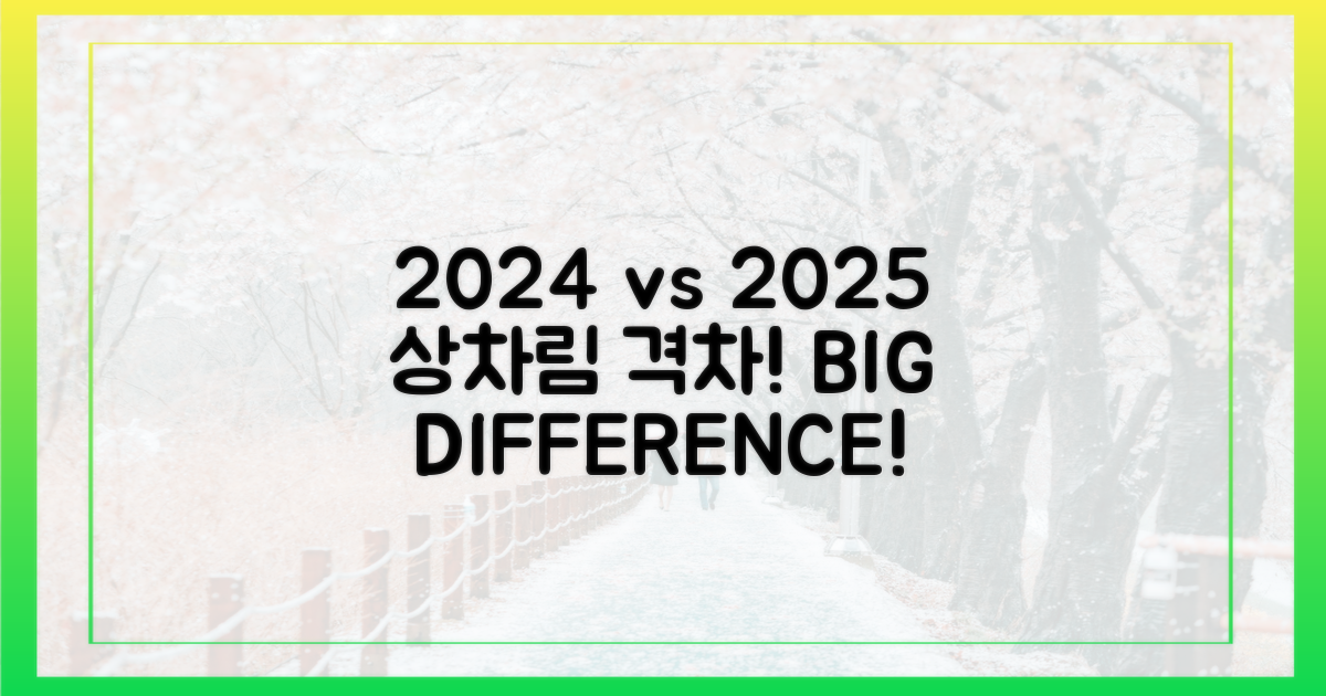 2024년 vs 2025년 상차림 비교
