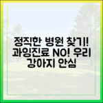 과잉진료 없는 정직한 동물병원, 어떻게 찾아낼 수 있을까?