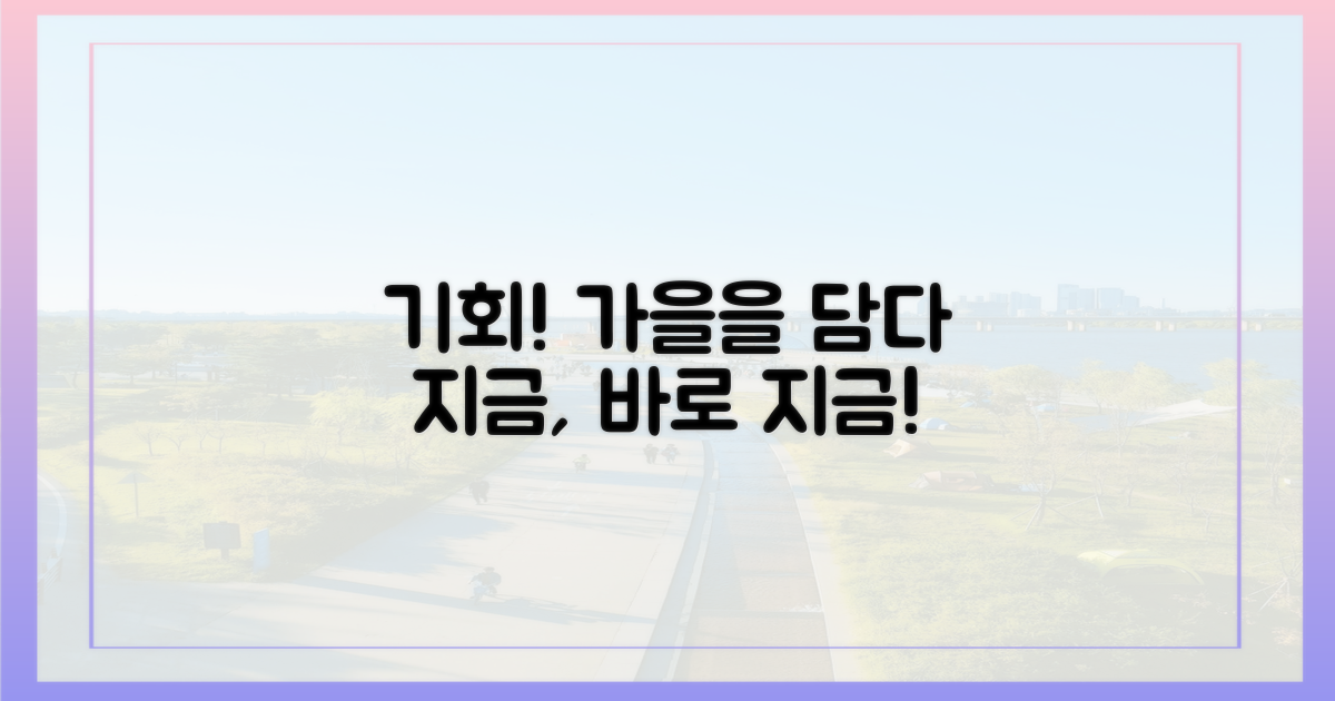 지금이 기회, 가을을 담다