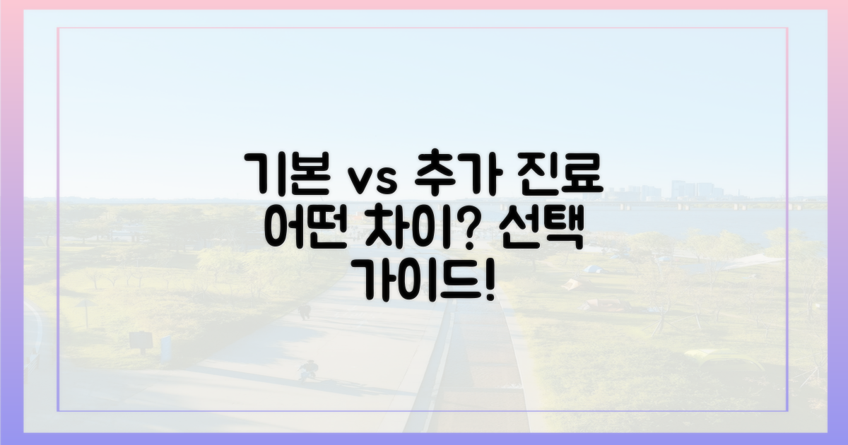 기본 vs 추가 진료