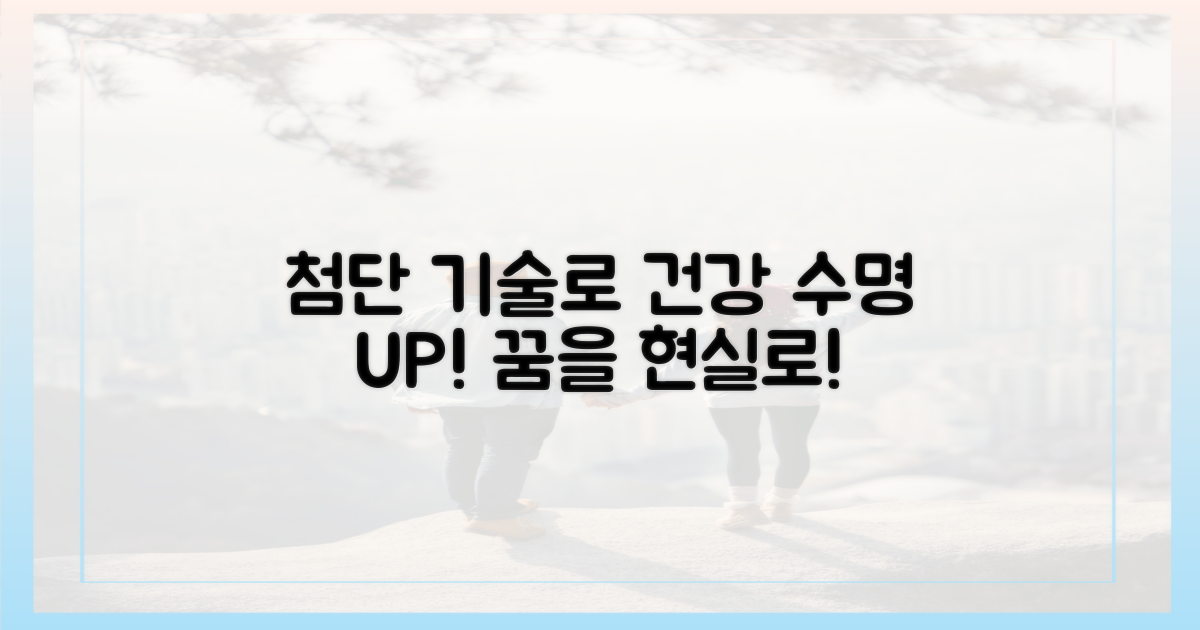 첨단 장비, 건강 수명 연장의 꿈