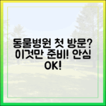 동물병원 첫 방문, 이것만 준비하면 보호자도 반려동물도 안심!