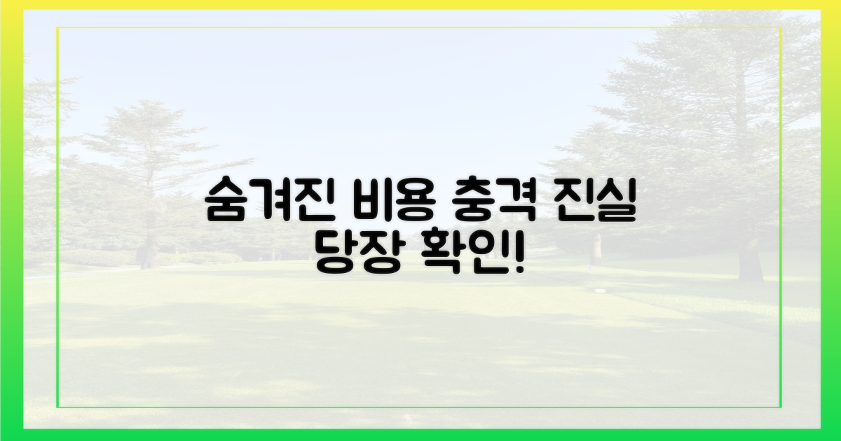 숨겨진 비용 파헤치기