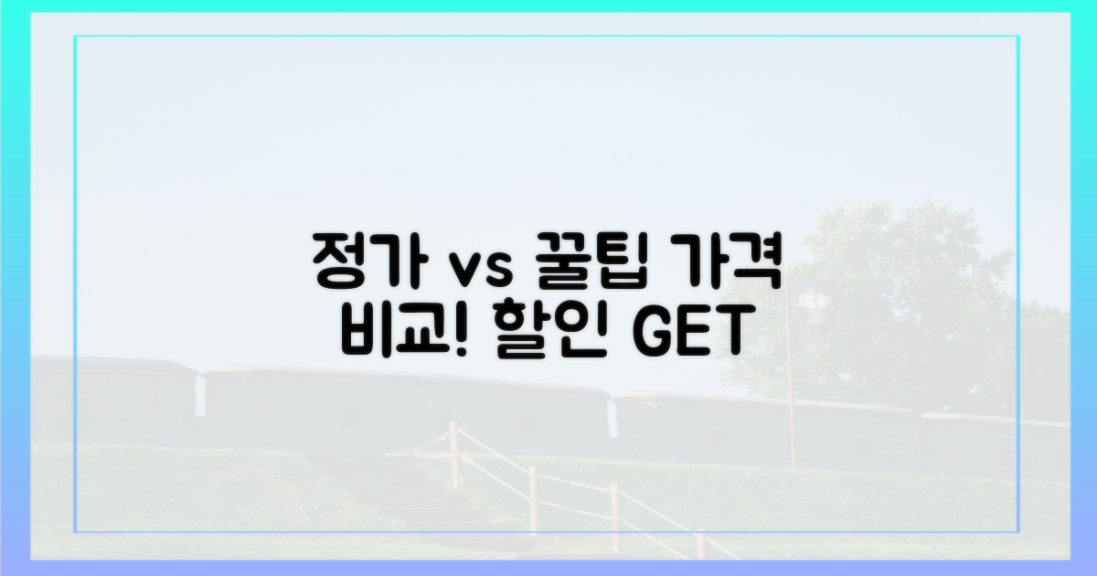 정가 vs 할인 혜택