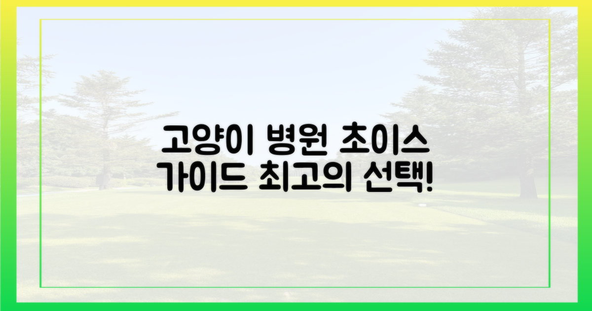당신의 고양이에게 꼭 맞는 병원 찾기