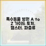 특수동물(토끼, 햄스터, 파충류) 진료, 전문 병원 찾기 A to Z