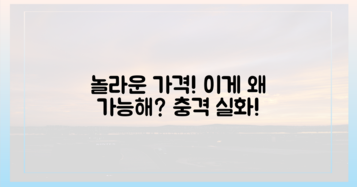 놀라운 가격, 어떻게 가능한 걸까?