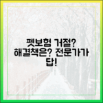 펫보험 가입 거절 사유와 해결 방법: 전문가가 답해드립니다