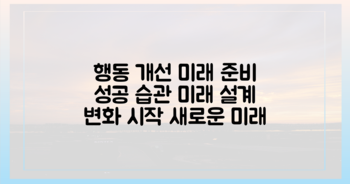 행동 개선, 미래 전망