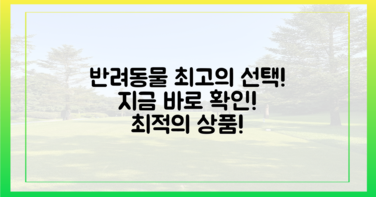 당신의 반려동물을 위한 최고의 선택, 지금 확인하세요!