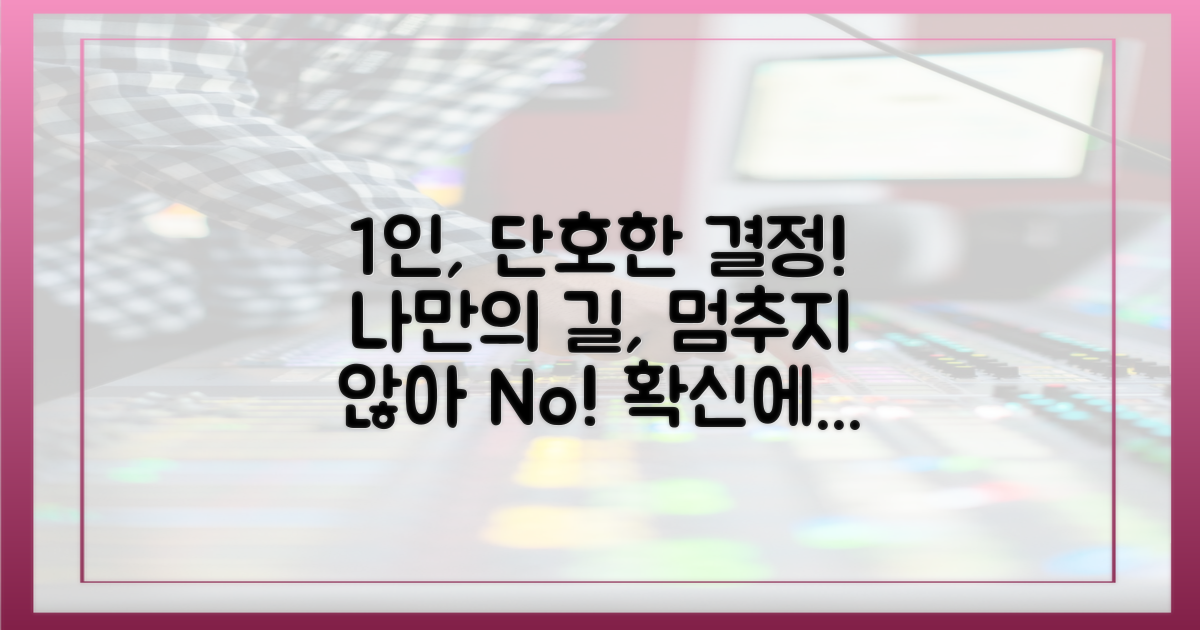 1인, 단호한 입장