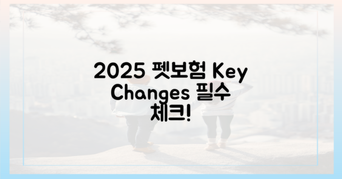2025 펫보험: 변화와 핵심