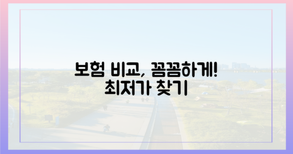 비용, 보험 꼼꼼히 비교하기