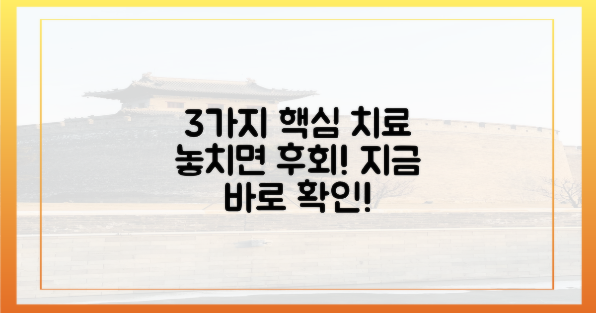3가지 주요 치료 옵션