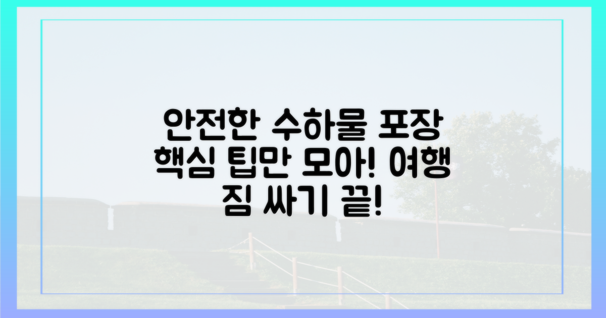 안전한 수하물 포장법