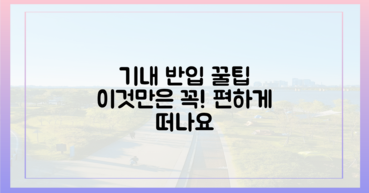 기내 반입, 이렇게 하세요