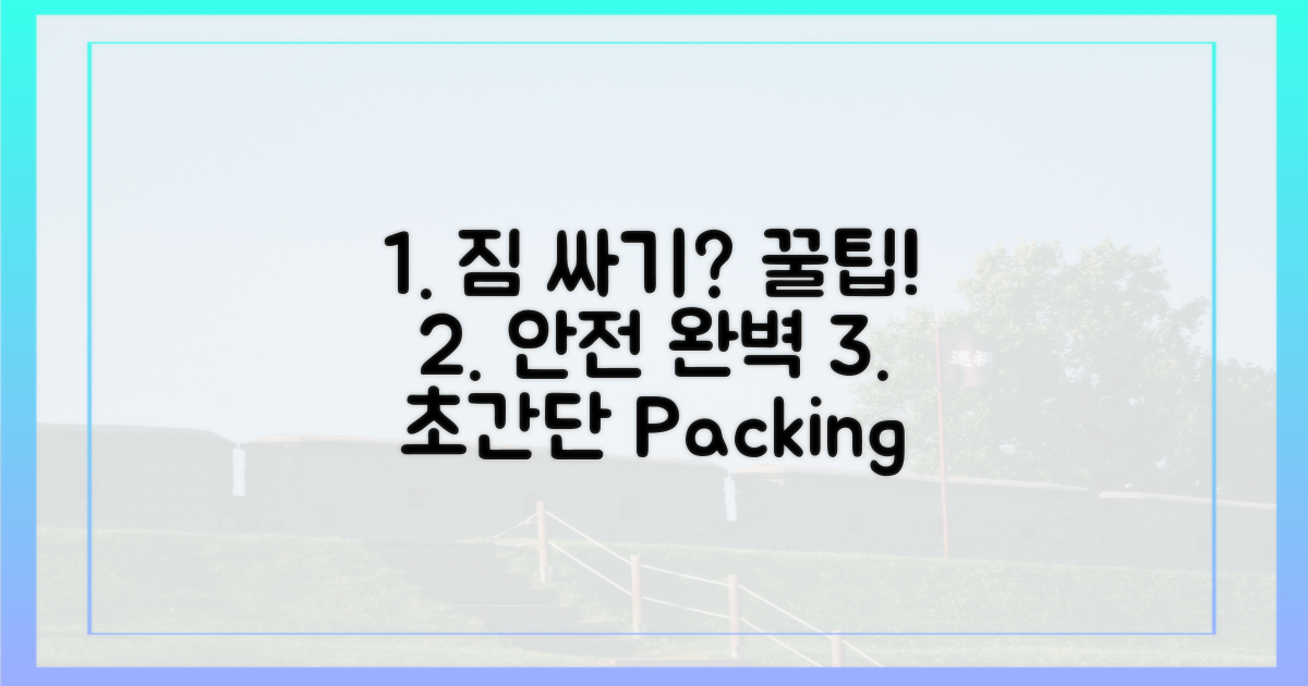안전하게 짐 싸는 법