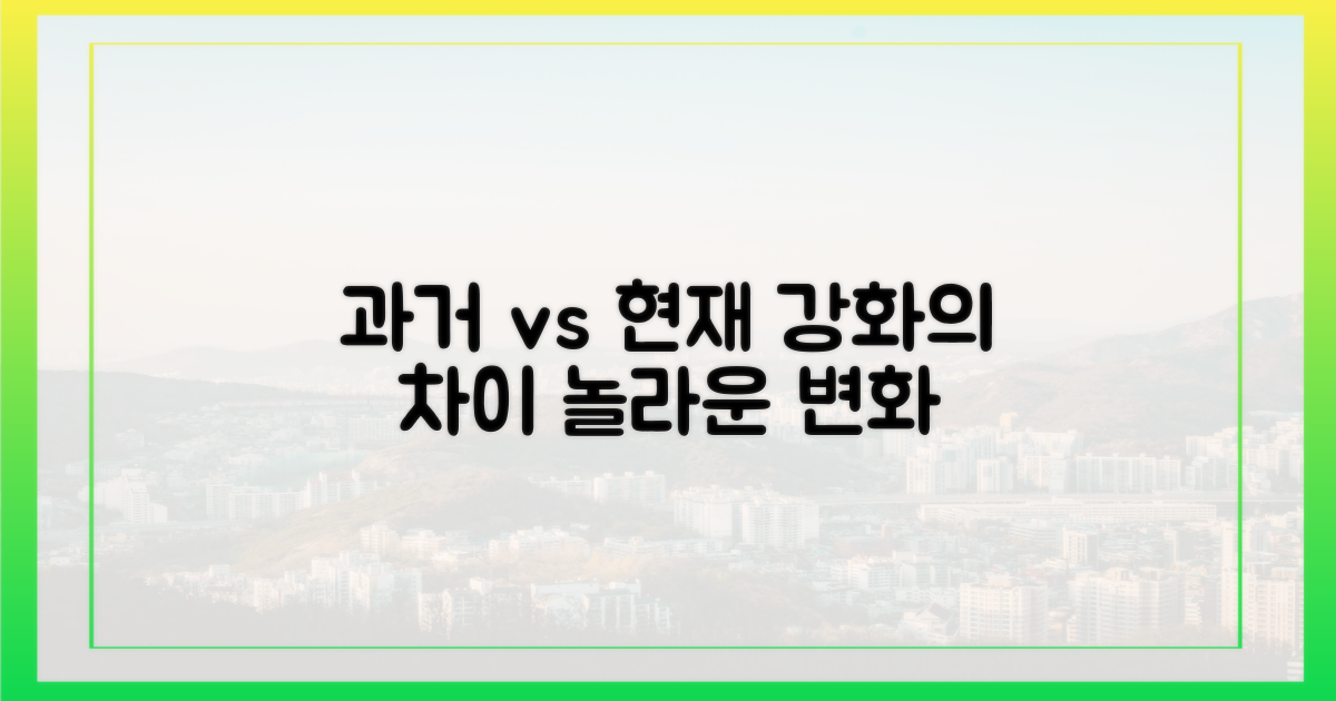 과거 기준 vs 현재 강화