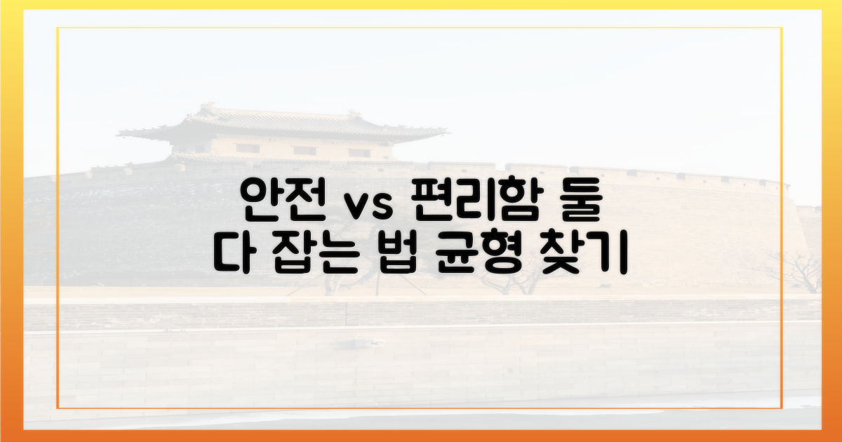 안전과 편리함: 균형 찾기