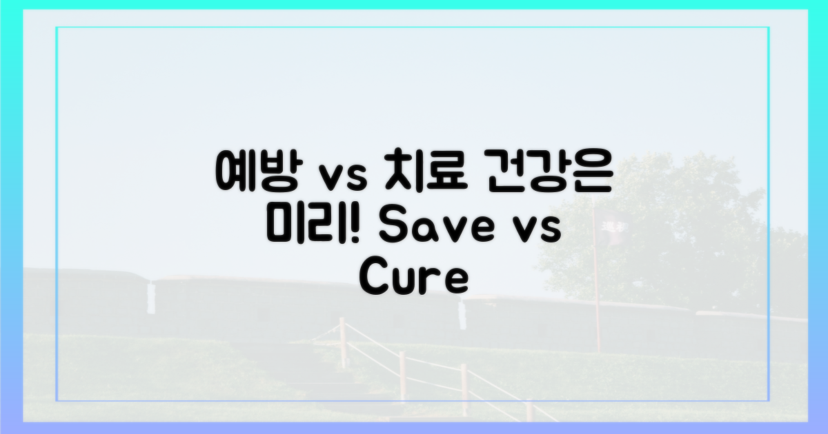예방 vs 치료 중요성
