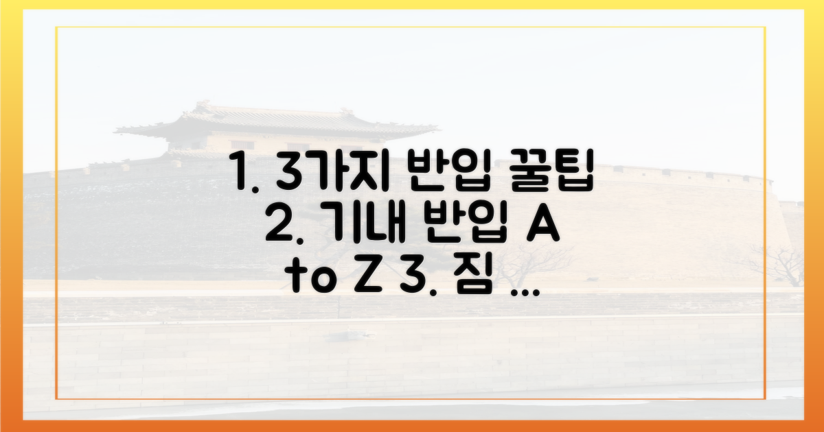 3가지 기내 반입 규정