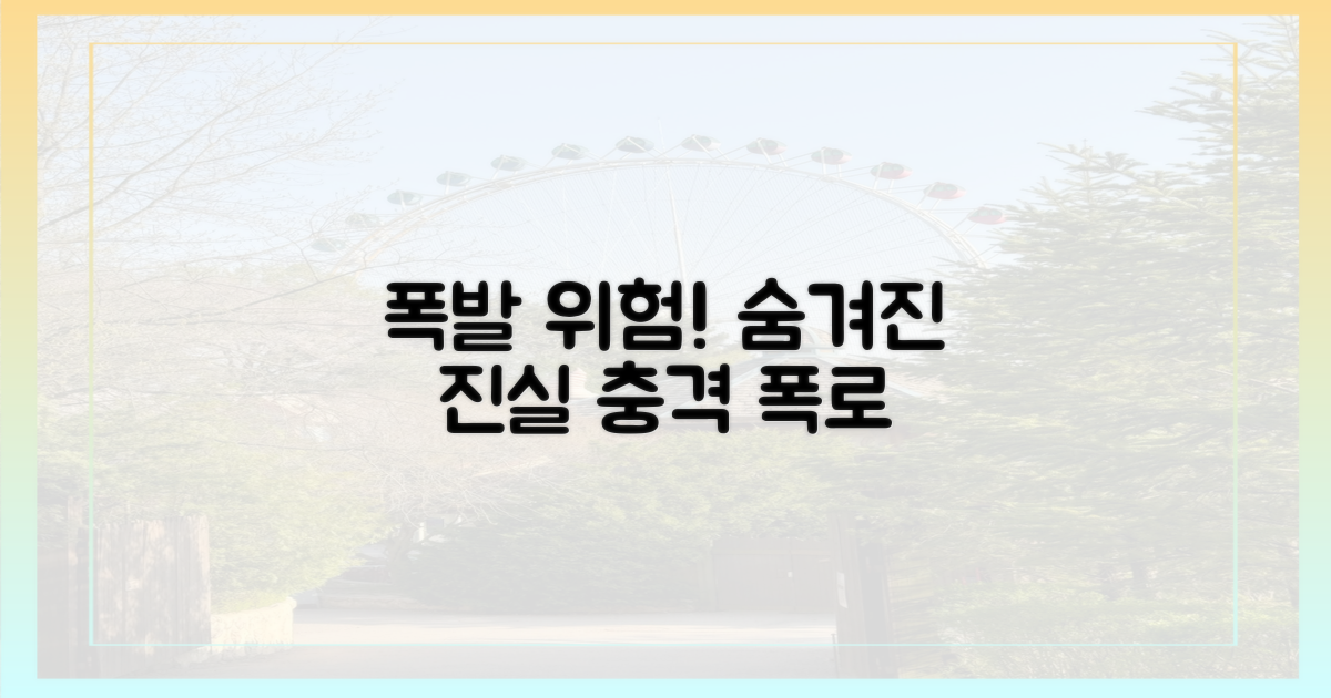 폭발 위험, 숨겨진 진실