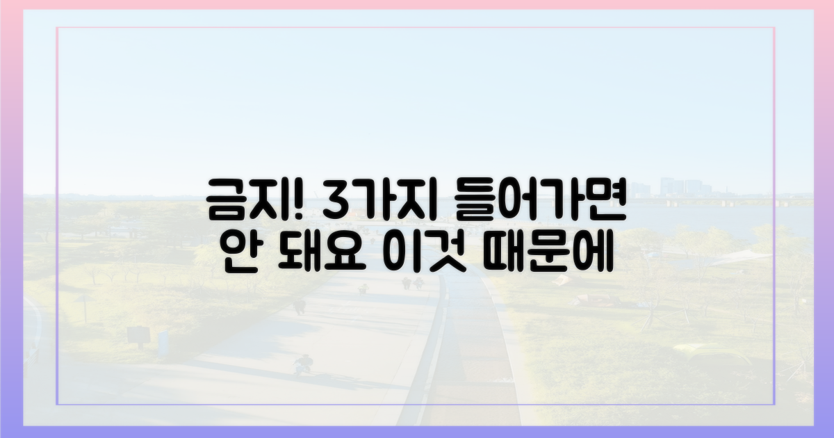 3가지 반입 불가 사례