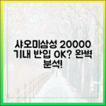 '샤오미 20000', '삼성 20000' 모델별 기내 반입 가능 여부 완벽 분석