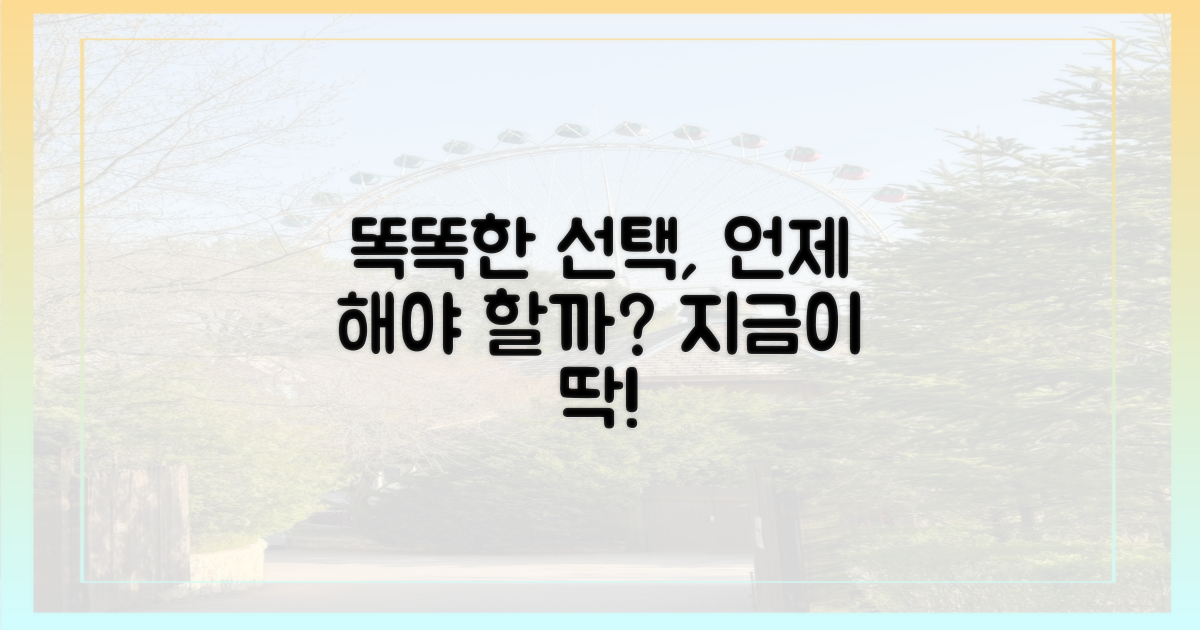 똑똑한 선택, 언제 시작해야 할까?