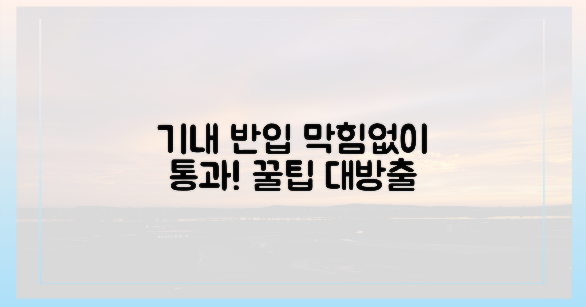 기내 반입, 막힘없이 통과하세요