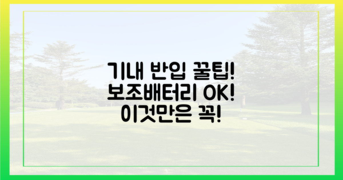 보조배터리, 기내 반입 꿀팁