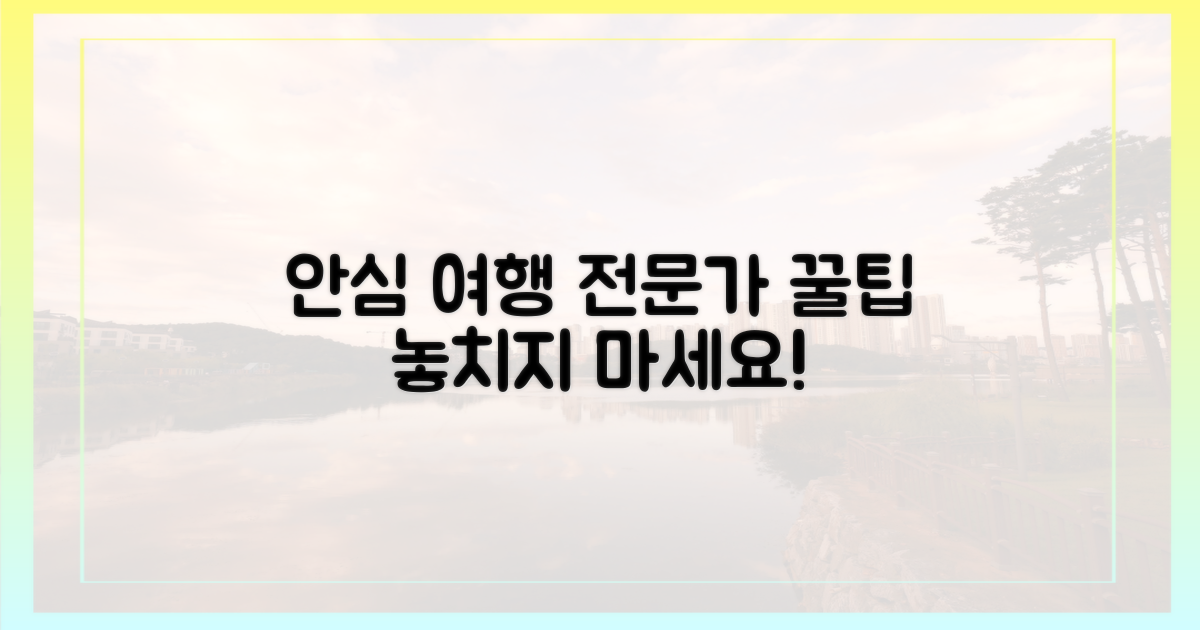 안심하고 여행하기 위한 전문가 팁