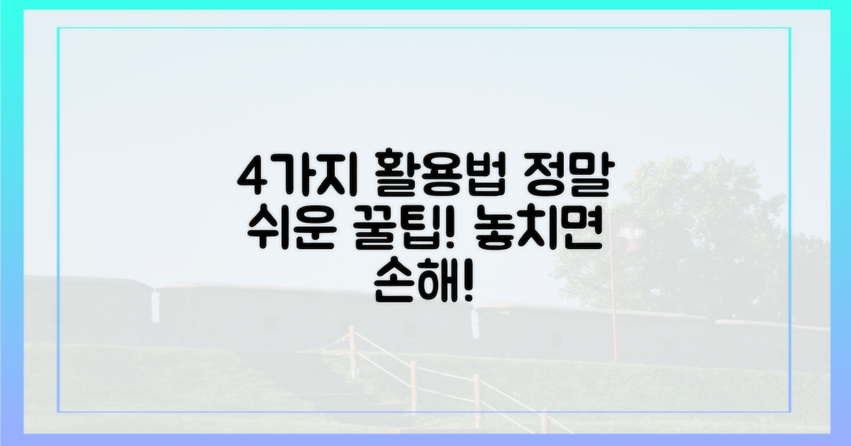 4가지 용도 활용법