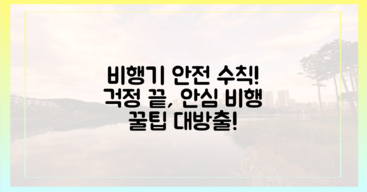 안전하게 비행기 타는 법은?