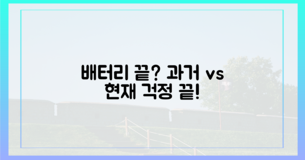 과거와 현재, 휴대폰 배터리 걱정