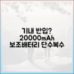 단수/복수 모두 가능? 20000mAh 보조배터리 여러 개 기내 반입 규정