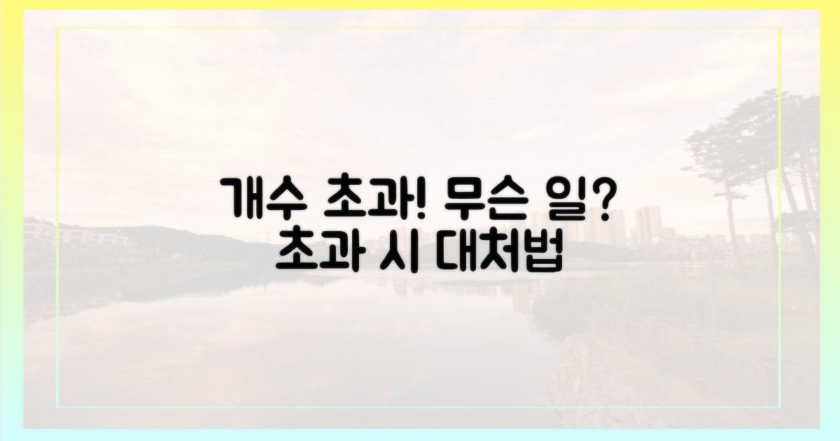 개수 초과 시, 어떻게 되나?