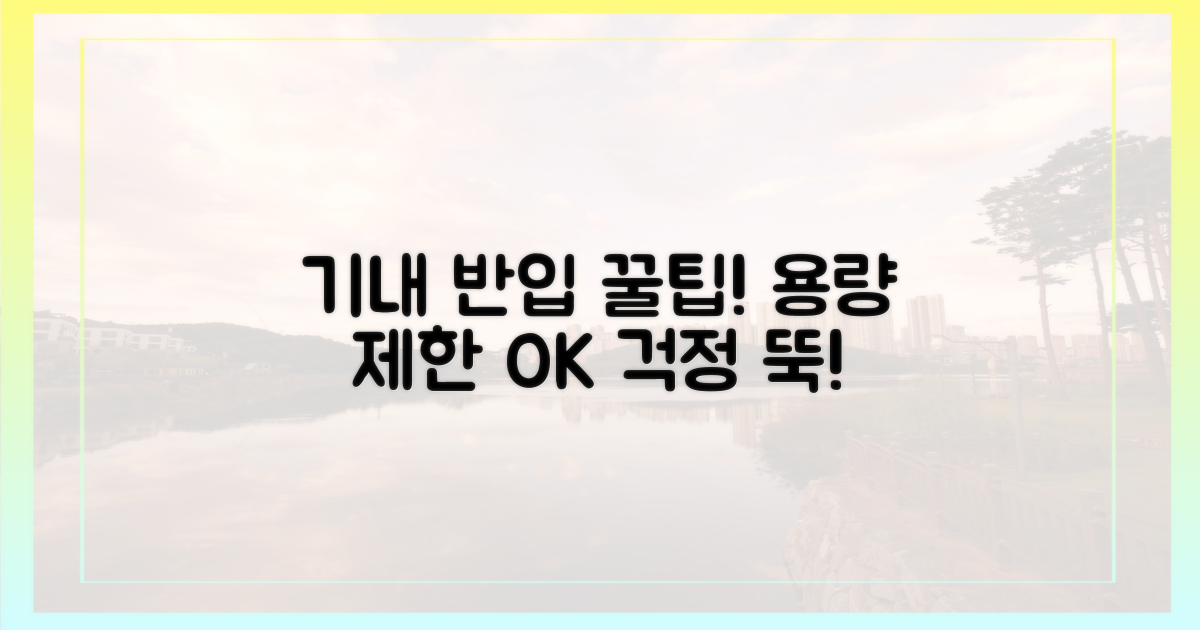 기내 반입 가능한 용량 완벽 가이드