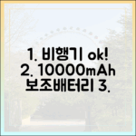 해외여행 필수품 10000mAh 보조배터리, 안전하게 비행기 타는 법