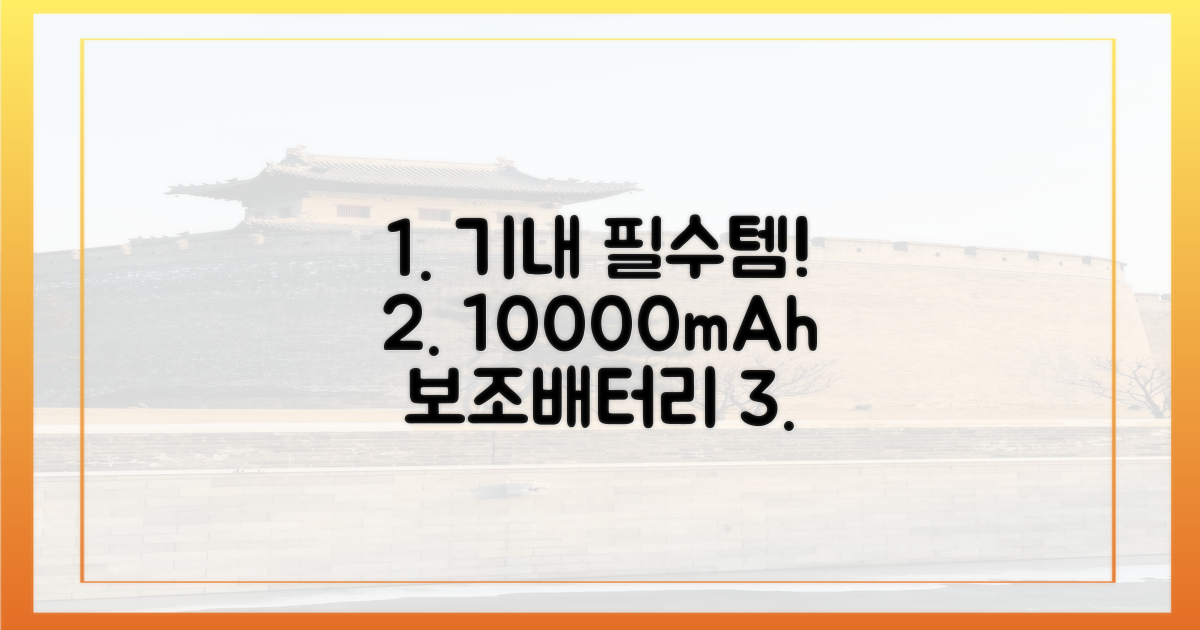 10000mAh 보조배터리, 왜 기내 필수템일까?