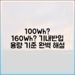 100Wh? 160Wh? 알쏭달쏭한 보조배터리 기내반입 용량 기준 완벽 해설