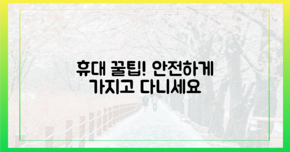안전하게 휴대하는 법