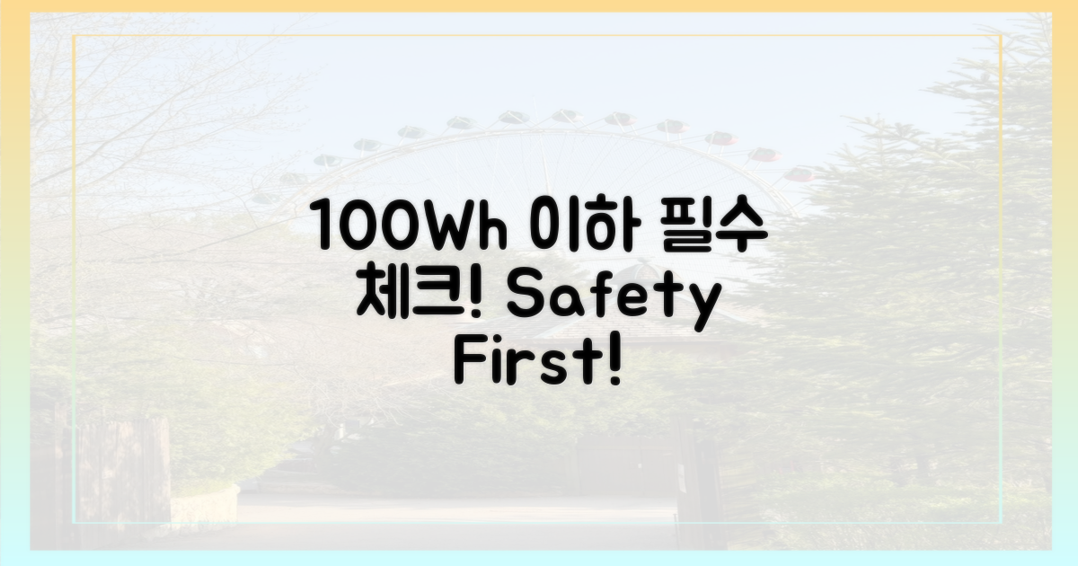 100Wh 이하 필수 확인