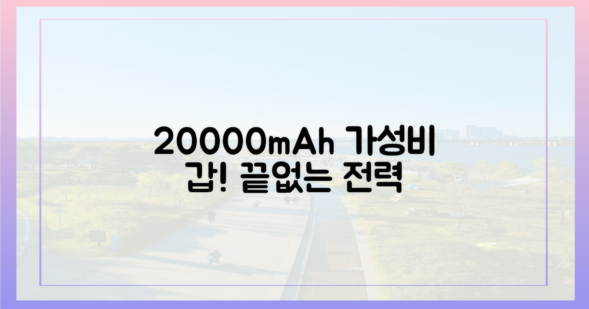 1인당 20000mAh 기준