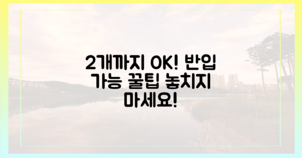 2개까지 반입 가능