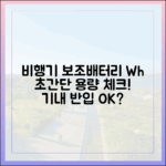 비행기 탑승 전, 내 보조배터리 용량(Wh) 확인하는 초간단 방법