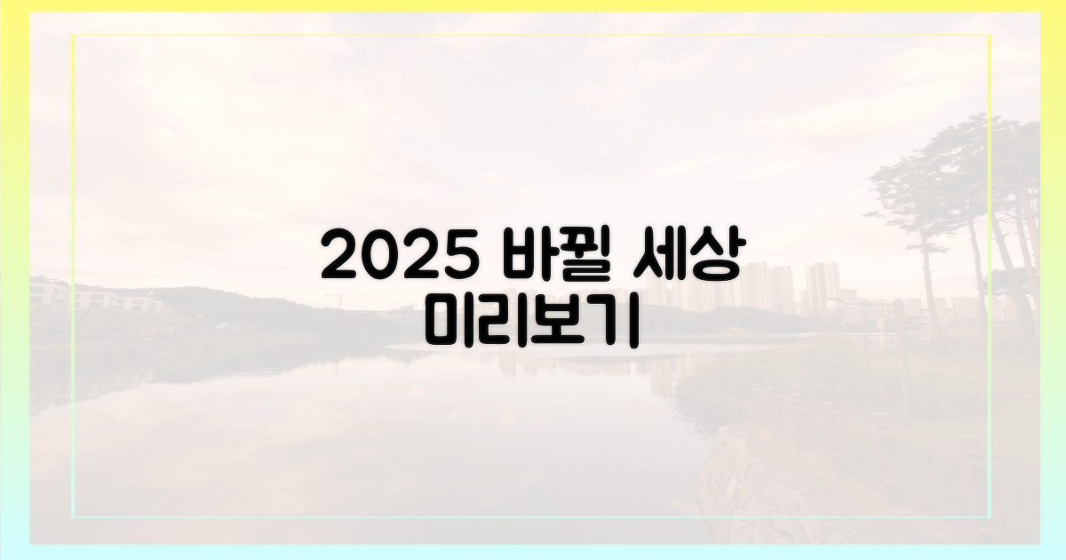 2025년, 무엇이 변할까?